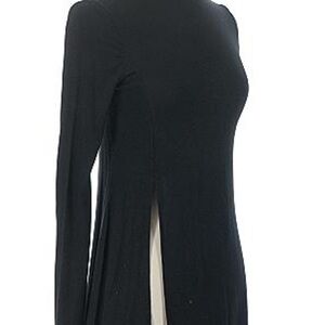 Lulu's Classic Black Long Sleeve Dress